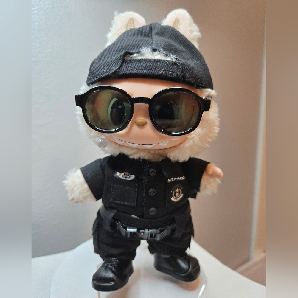 Labubu Police Outfit With Baseball Cap, Sunglasses, and Shoes - No Doll